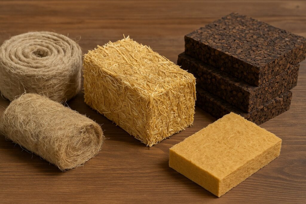 Panneaux et rouleaux d’isolants biosourcés : chanvre, liège expansé, fibre de bois